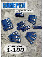 Номерки для ключей 2х5см