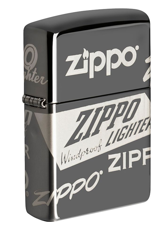 Зажигалка ZIPPO Black Ice® Logo Design
