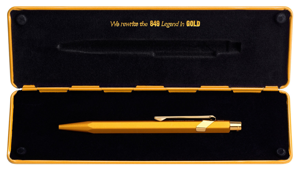Ручка шариковая Caran d`Ache 849 Goldbar