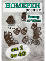 Номерки для гардероба прорезные