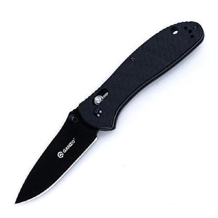Нож Ganzo G7393 черный, G7393-BK