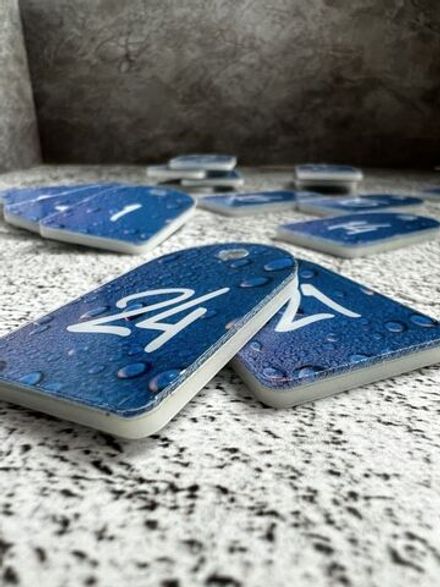 Бирки для ключей из акрила
