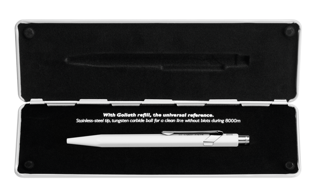Ручка шариковая Caran d`Ache 849 Office Pop Line White