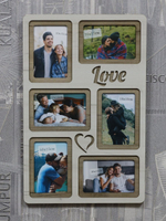 Фоторамка "LOVE" на 6 фото 10х15см