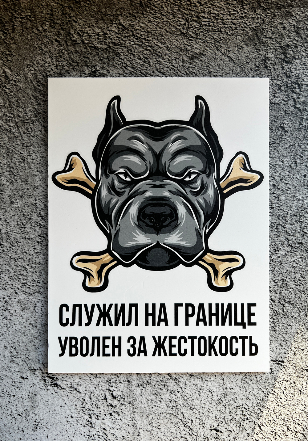 Табличка Злая собака