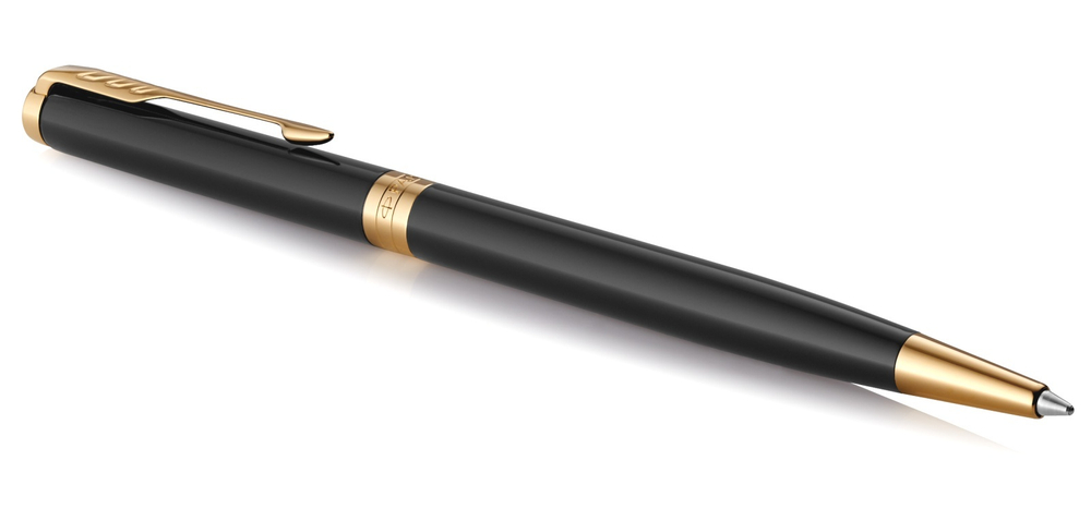 Шариковая ручка Parker Sonnet Slim Core K430, Lacquer Deep Black GT