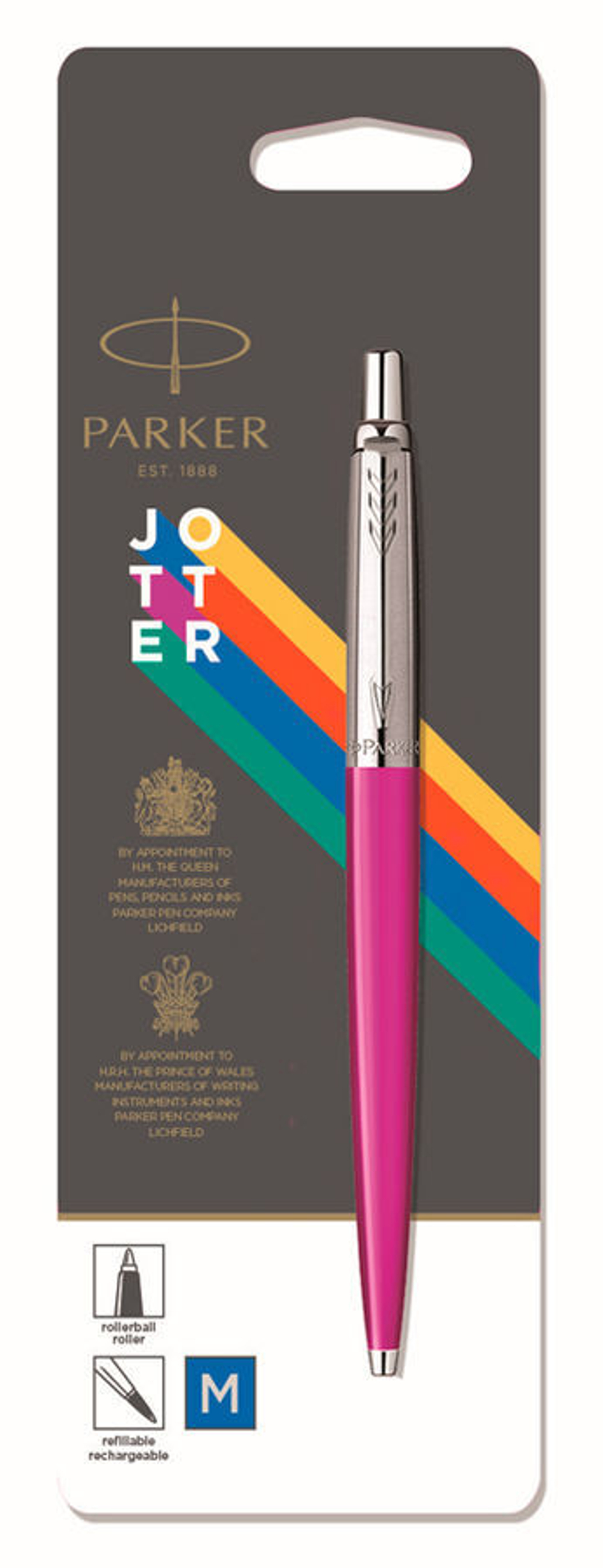 Ручка шариков. Parker Jotter Color корп.розовый M чернила син. блистер
