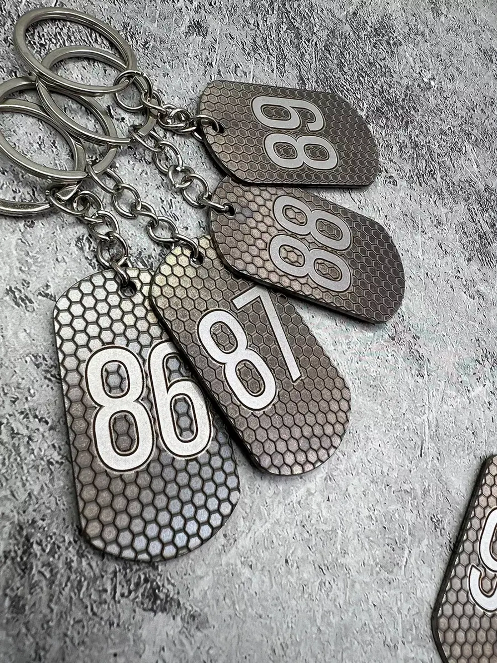 Номерки на ключи металлические 86-90