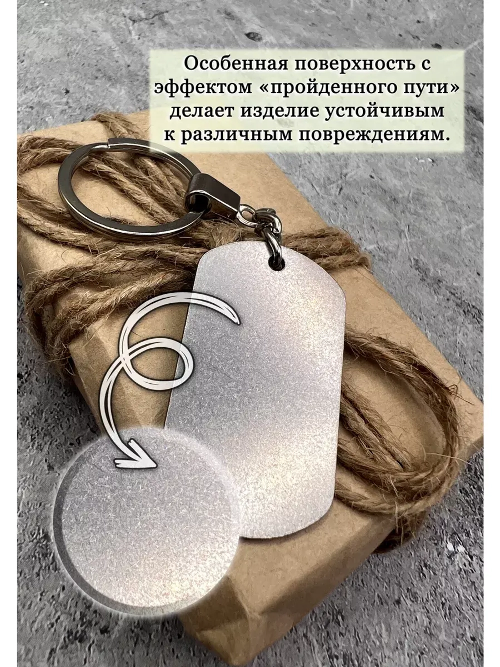 Брелок для ключей жетон
