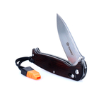 Нож Ganzo G7412-WS темное дерево, G7412-WD2-WS