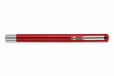 Ручка Parker перьевая Vector - Standart New Red F , F01 сталь нержавеющая, пластик, подар.кор
