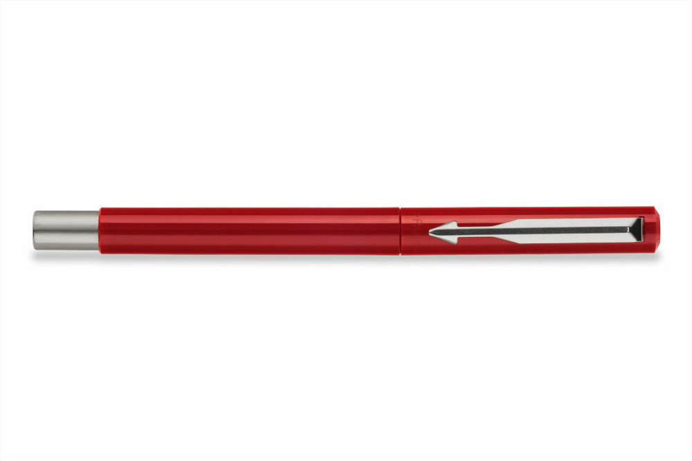 Ручка Parker перьевая Vector - Standart New Red F , F01 сталь нержавеющая, пластик, подар.кор