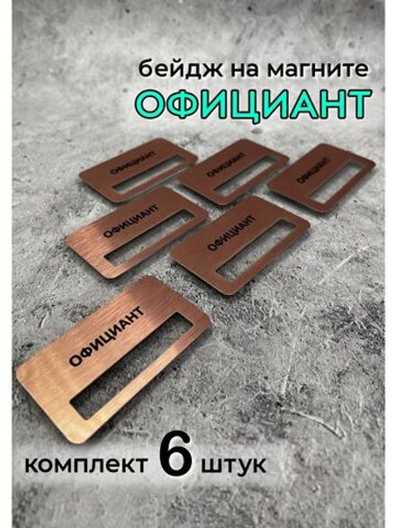 Бейдж на магните  6шт