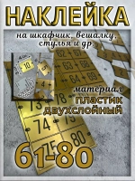 Нумерация на шкафчики, набор