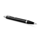 Шариковая ручка Parker IM Metal Black CT лак глянцевый, стержень: M, цвет чернил: blue