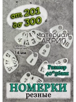 Номерки для гардероба прорезные