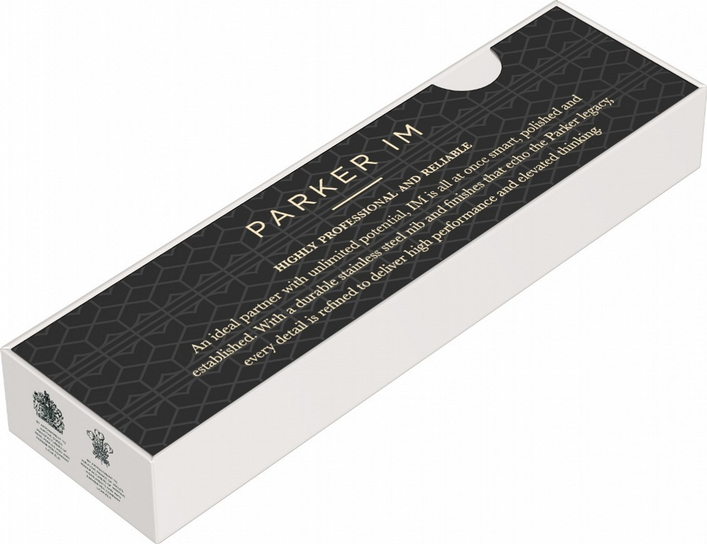 Шариковая ручка Parker IM Achromatic, Black BT, стержень: M, цвет чернил: blue