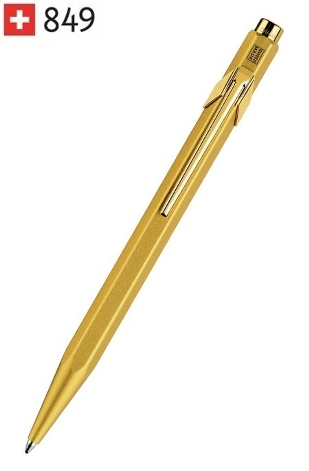 Ручка шариковая Caran d`Ache 849 Goldbar