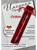 Ручка именная София в чехле