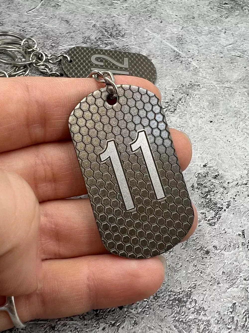 Номерки на ключи металлические