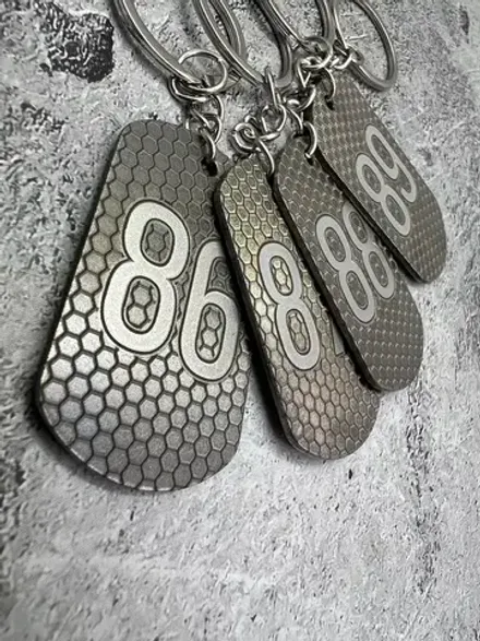 Номерки на ключи металлические 86-90