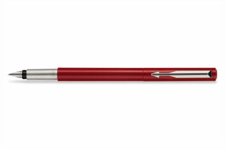 Ручка Parker перьевая Vector - Standart New Red F , F01 сталь нержавеющая, пластик, подар.кор