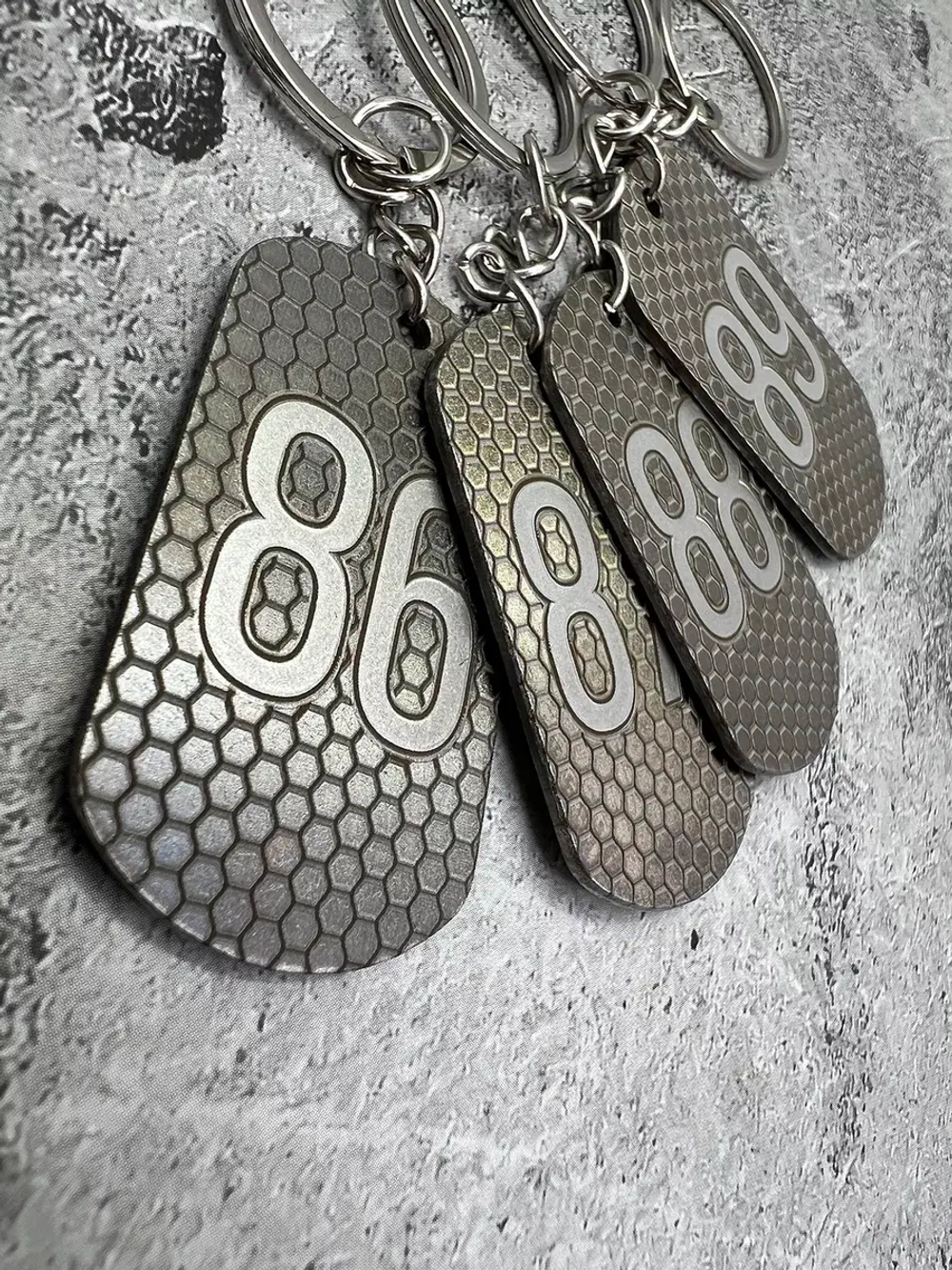 Номерки на ключи металлические 86-90