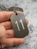 Номерки на ключи металлические