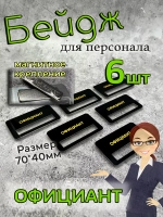 Бейдж на магните  6шт