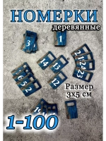 Номерки для гардероба 3х5 см