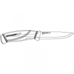Нож Morakniv Companion Navy Blue, нержавеющая сталь, 13164