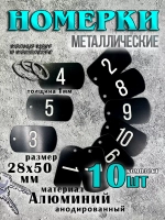 Номерки на ключи металлические