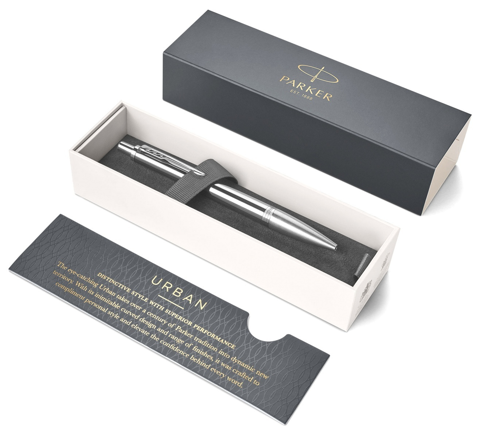 Ручка шариковая Parker Urban Premium K313, Silvered Powder CT