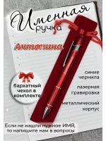 Ручка именная Антонина в чехле