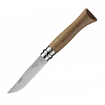 Нож Opinel №6, нержавеющая сталь, ореховая рукоять в картонной коробке.