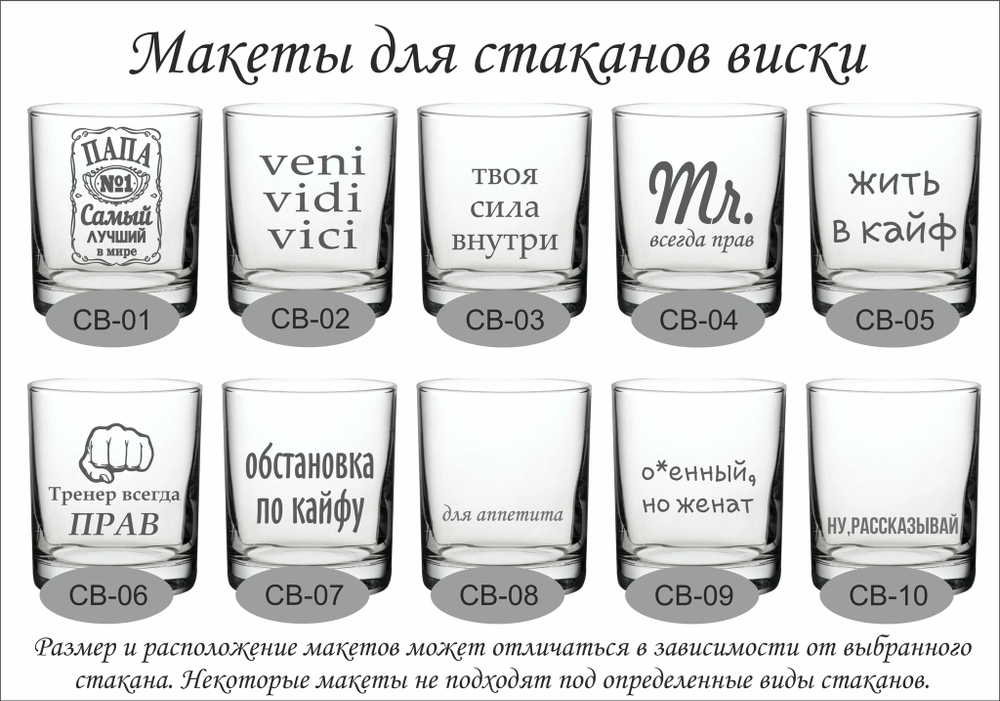 стаканы для виски