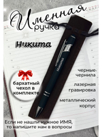 Ручка именная Никита в чехле