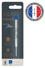 Стержень шариковый Parker QuinkFlow Z08 F 0.8мм синие чернила блистер