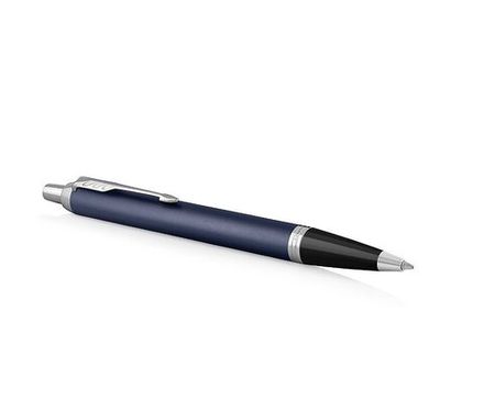 Шариковая ручка Parker IM Metal Matte Blue CT, стержень: M, цвет чернил: blue
