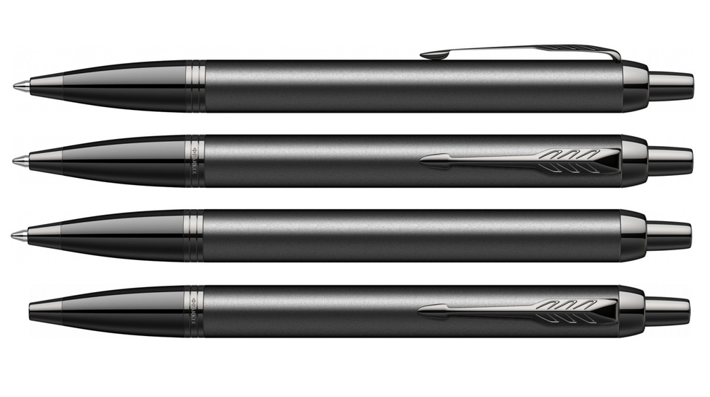 Шариковая ручка Parker IM Achromatic, Black BT, стержень: M, цвет чернил: blue