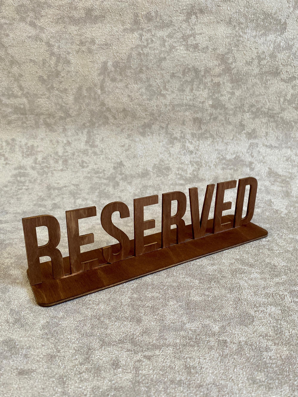 Табличка "RESERVED" 25х6 см