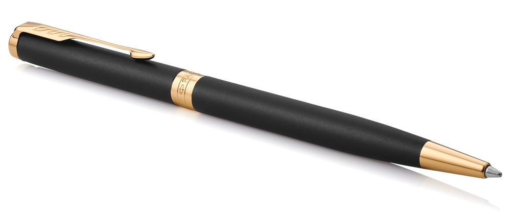 Шариковая ручка Parker Sonnet Slim Core K428, Matte Black GT