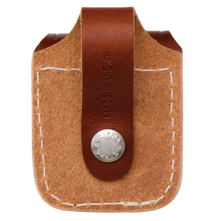 Чехол для зажигалки ZIPPO коричневый с ремешком