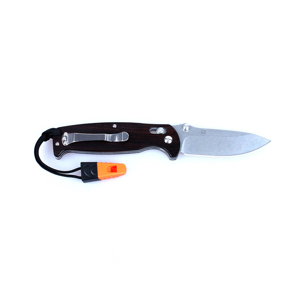 Нож Ganzo G7412-WS темное дерево, G7412-WD2-WS
