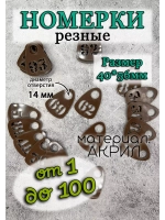 Номерки для гардероба прорезные