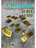 Нумерация гардеробная 401-500