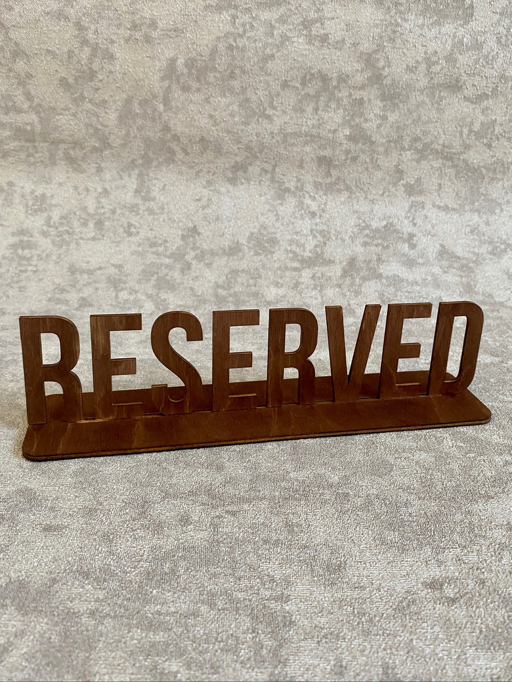 Табличка "RESERVED" 25х6 см