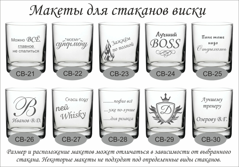 Стакан для Виски "Лучший Boss"