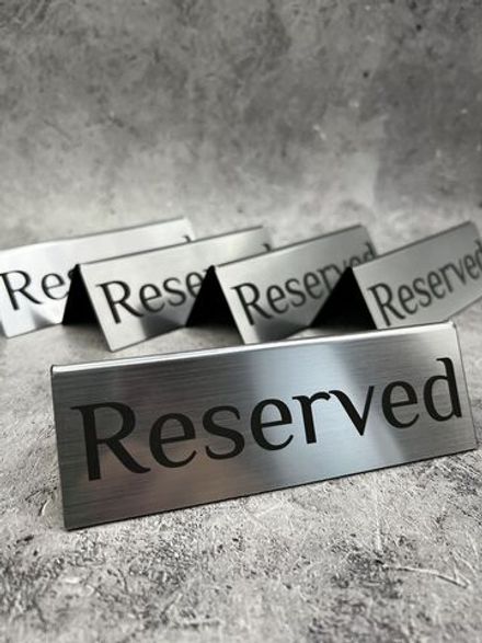 Табличка стол заказан настольная Reserved 5 штук