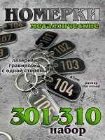 Номерки на ключи металл